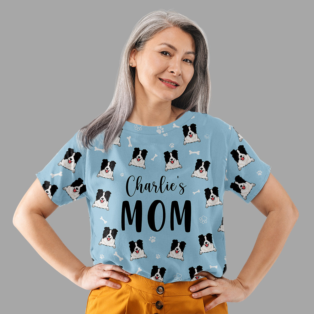 Stylish Dog Mom/Dad Pattern - Personalized Custom All-over-print Comfort T-shirt