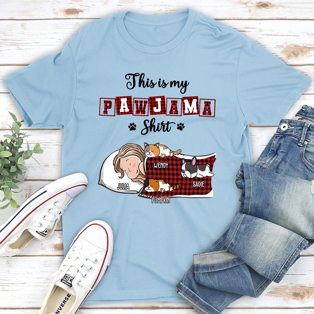 My Sleepshirt Ver Pet 2 - Personalized Custom Unisex 5.3 oz T-Shirt for Pet Lovers