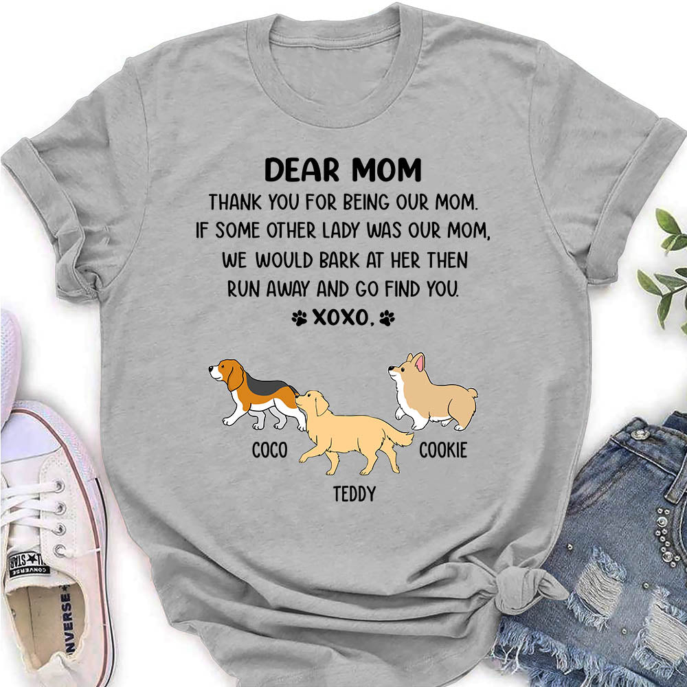 Dear Mom Xoxo - Exquisite Personalized Custom Women's T-shirt for Pet Lovers