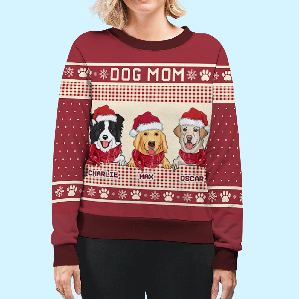 Dog Paws - Personalized Custom All-Over-Print Unisex 8.8 oz Sweatshirt for Pet Lovers