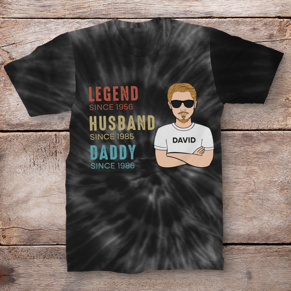 Legend Husband - Personalized Custom All-over-print Comfortable Polyester-Spandex T-shirt