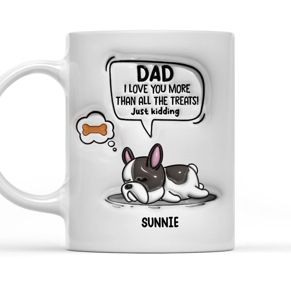 Mom I Love You - Exclusive Personalized Custom 3D Inflated Effect Ceramic Mug in 11oz and 15oz Sizes