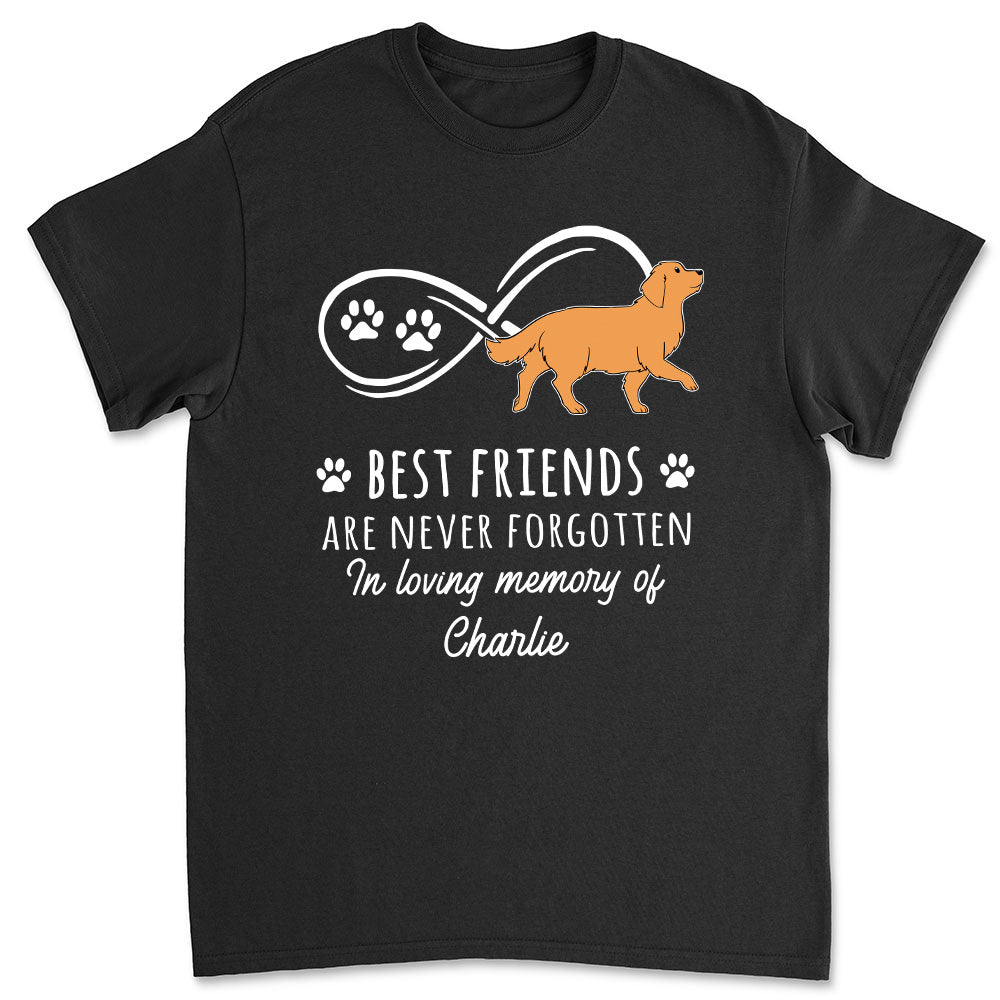 Never Forgotten - Personalized Custom Unisex 5.3 oz T-shirt for Pet Lovers