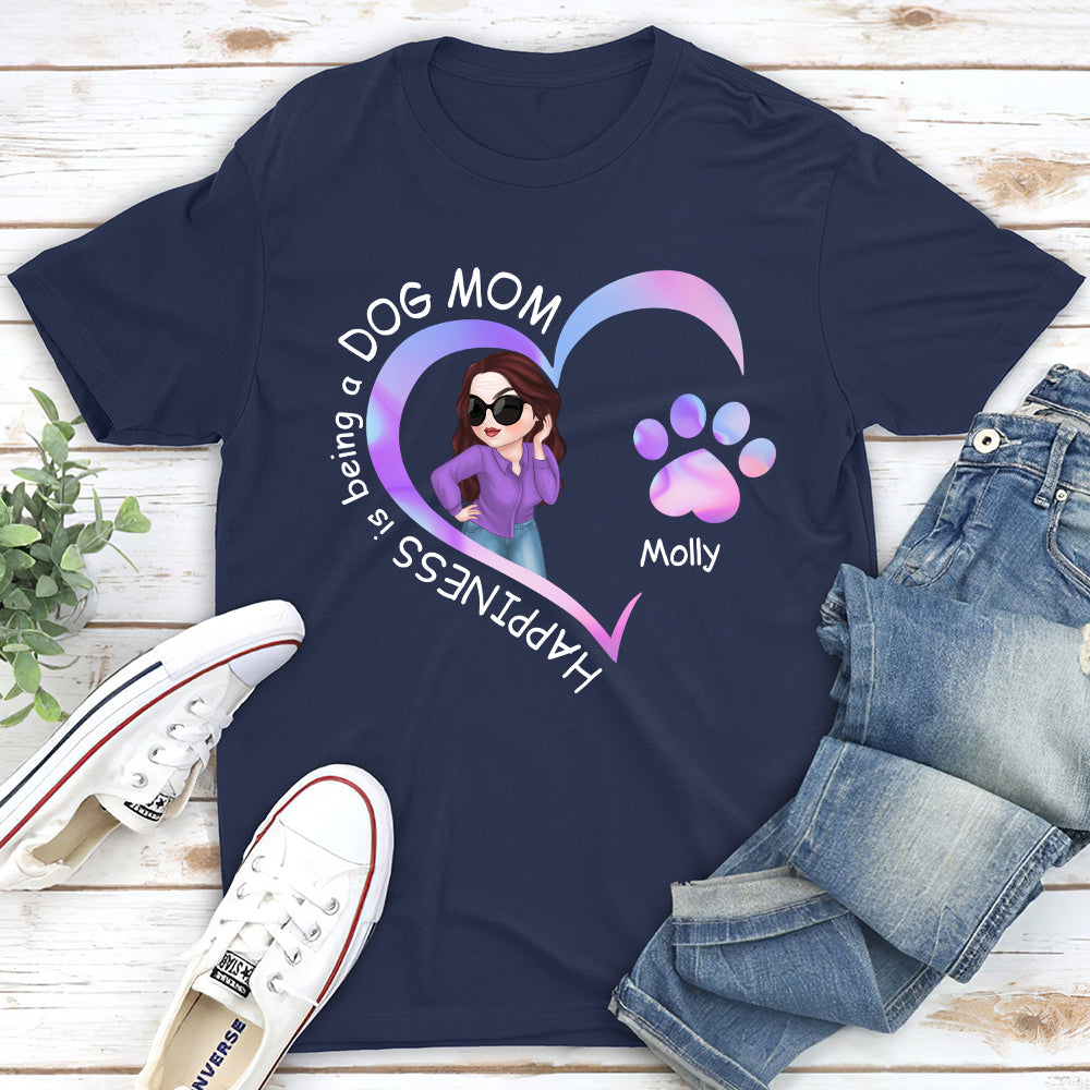 Personalized Custom Unisex Happiness, Heart Line T-shirt - Ideal Gift for Pet Lovers