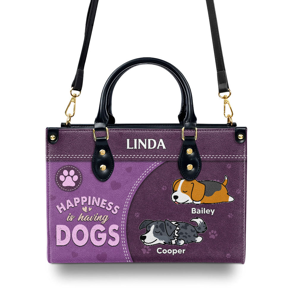Personalized Custom Leather Bag for Dog Lovers