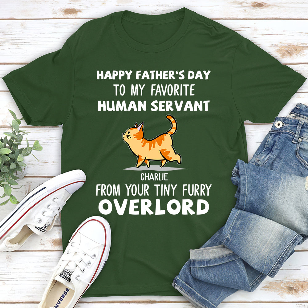 Human Servant - Personalized Custom Unisex 5.3 oz T-shirt for Pet Lovers