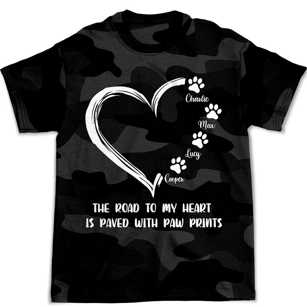 The Road To My Heart Camo - Exclusive Personalized Custom All-over-print Comfort T-shirt