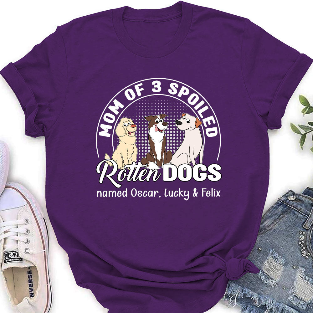 Spoiled Rotten Dog - Personalized Custom Women's T-shirt: Ideal Gift for Pet Lovers