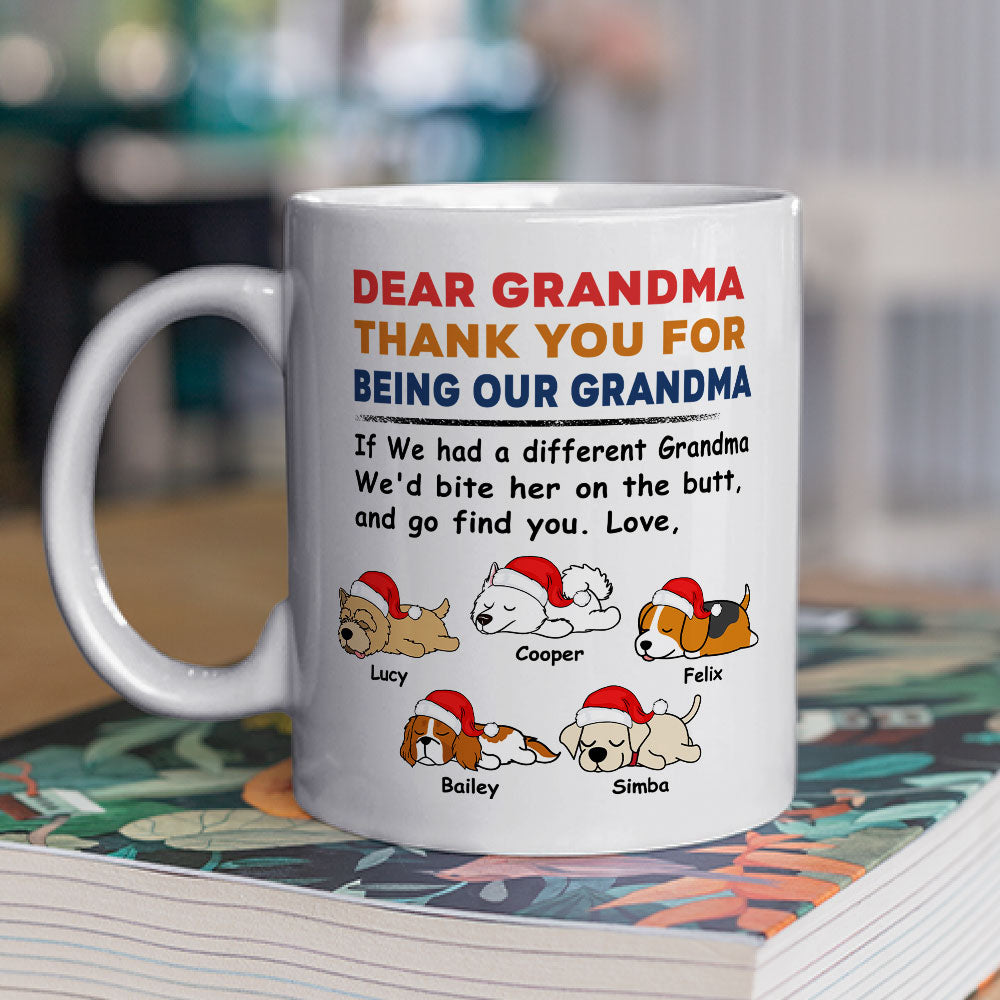 Bite The Butt Christmas - Customizable Personalized Coffee Mug for Pet Lovers
