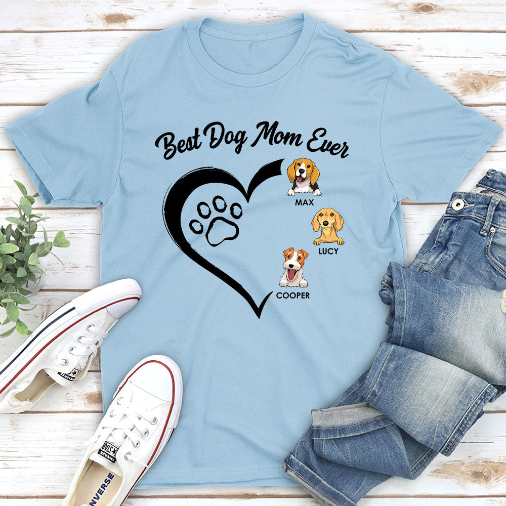 The Ultimate Personalized Custom Unisex T-shirt for the Best Dog Mum Ever
