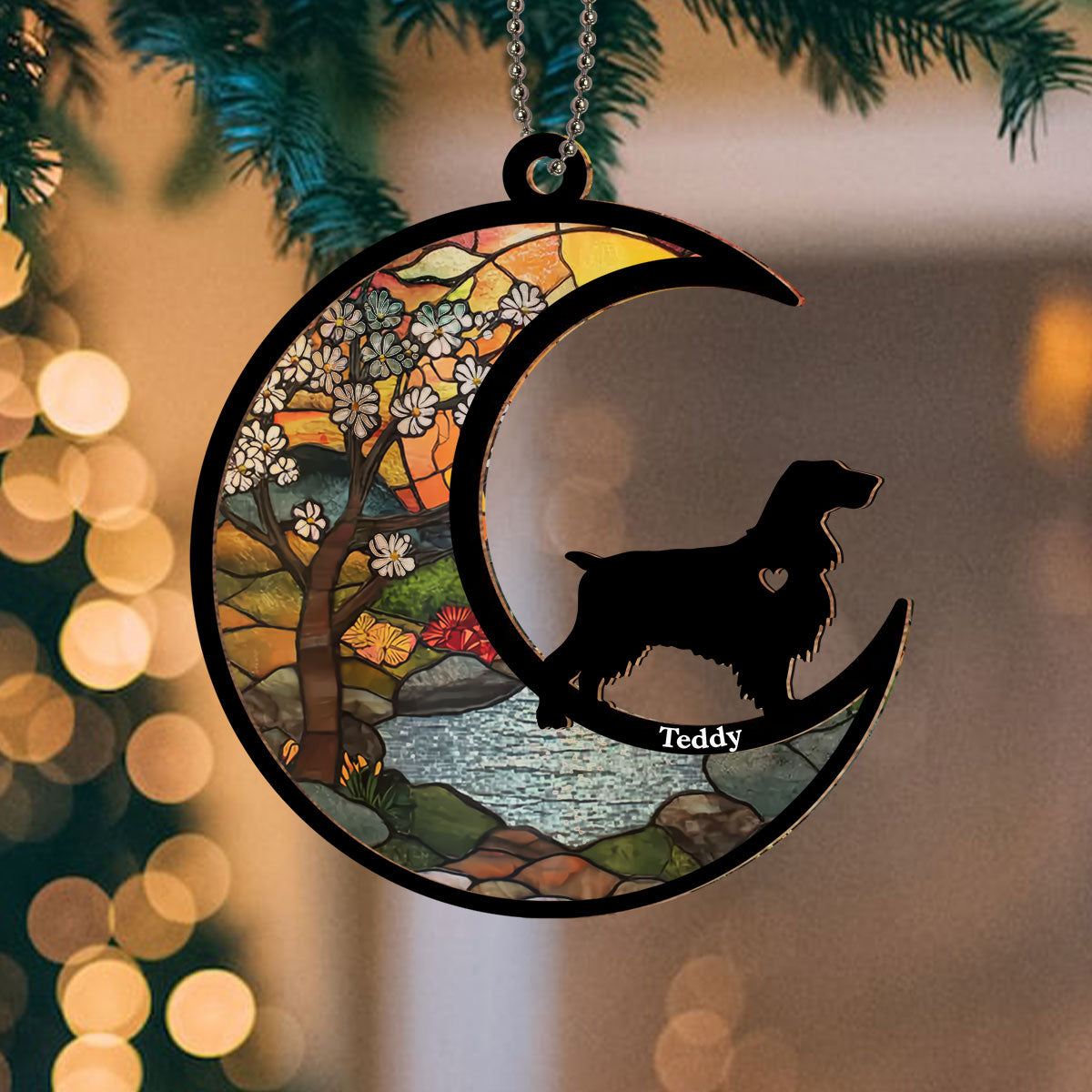 Dont Cry Because It Is Over - Unique Personalized Custom Acrylic Suncatcher Ornament for Special Occasions