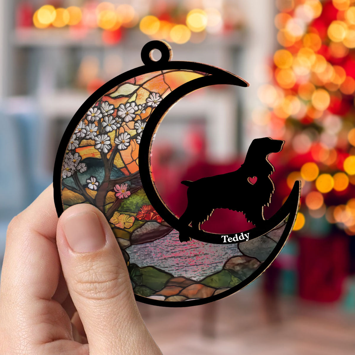 Dont Cry Because It Is Over - Unique Personalized Custom Acrylic Suncatcher Ornament for Special Occasions