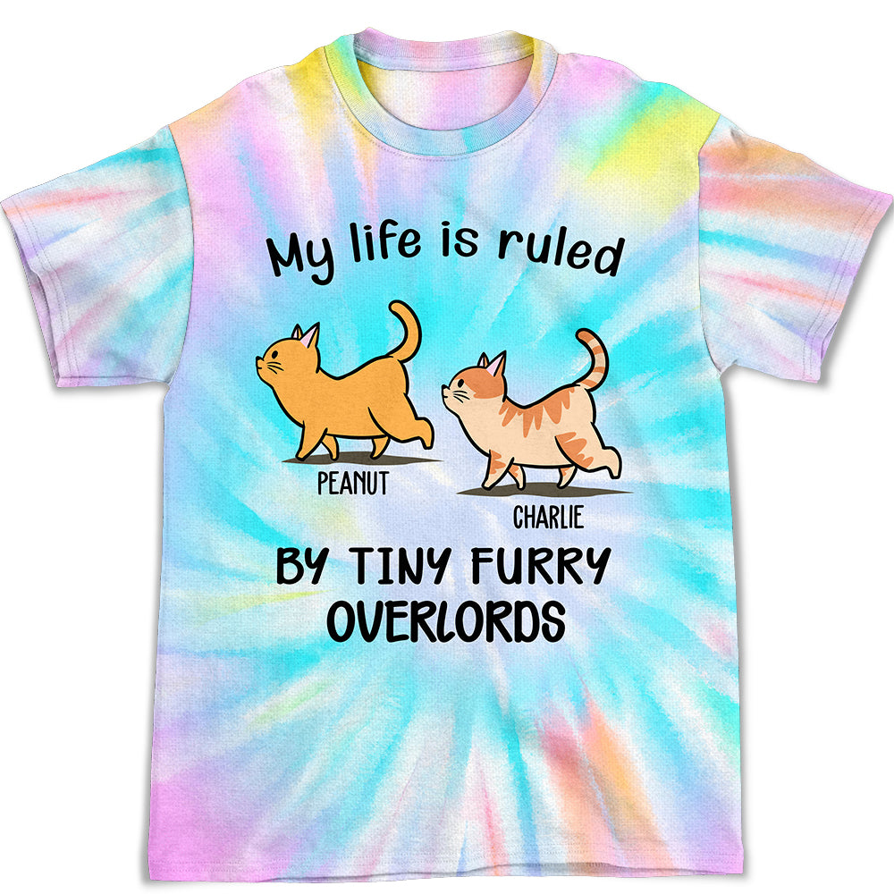Cats Rule My Life - Personalized Custom All-over-print Comfortable Polyester-Spandex T-shirt for Everyday Wear