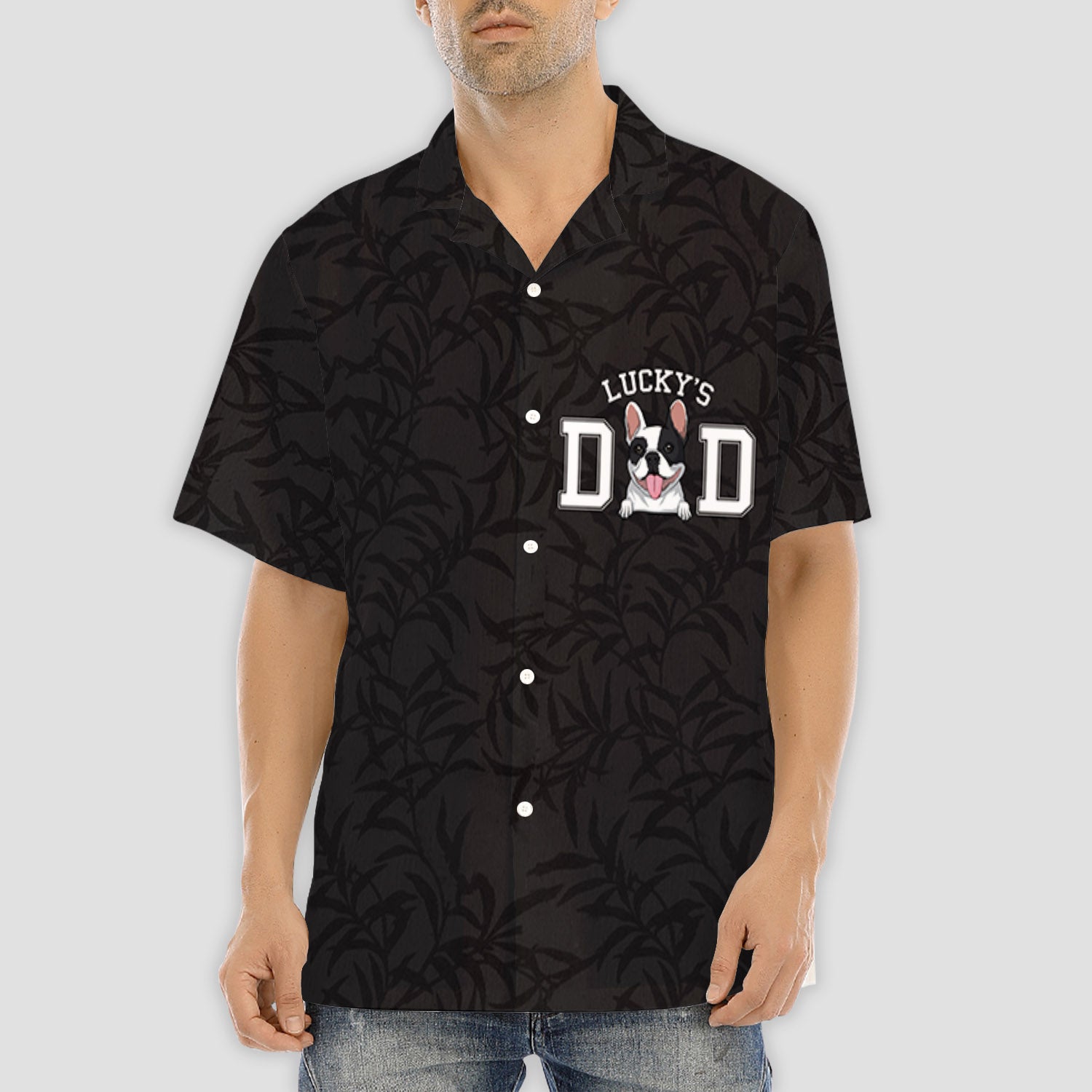Unique Personalized Custom Hawaiian Shirt Featuring Your Pet - The Person In Front Of You