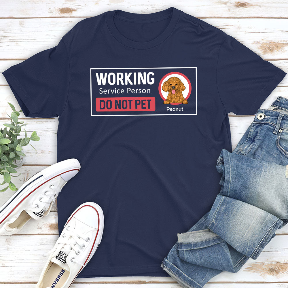 Personalized Custom Unisex Working Service Person T-shirt - Ideal Gift for Pet Lovers
