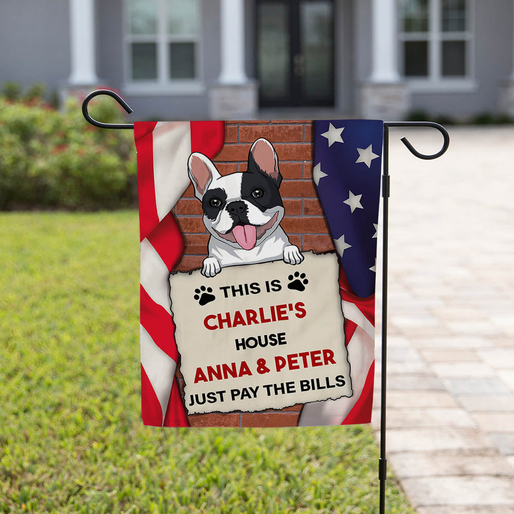Personalized Custom Dog House Garden Flag - Ideal Gift for Pet Lovers