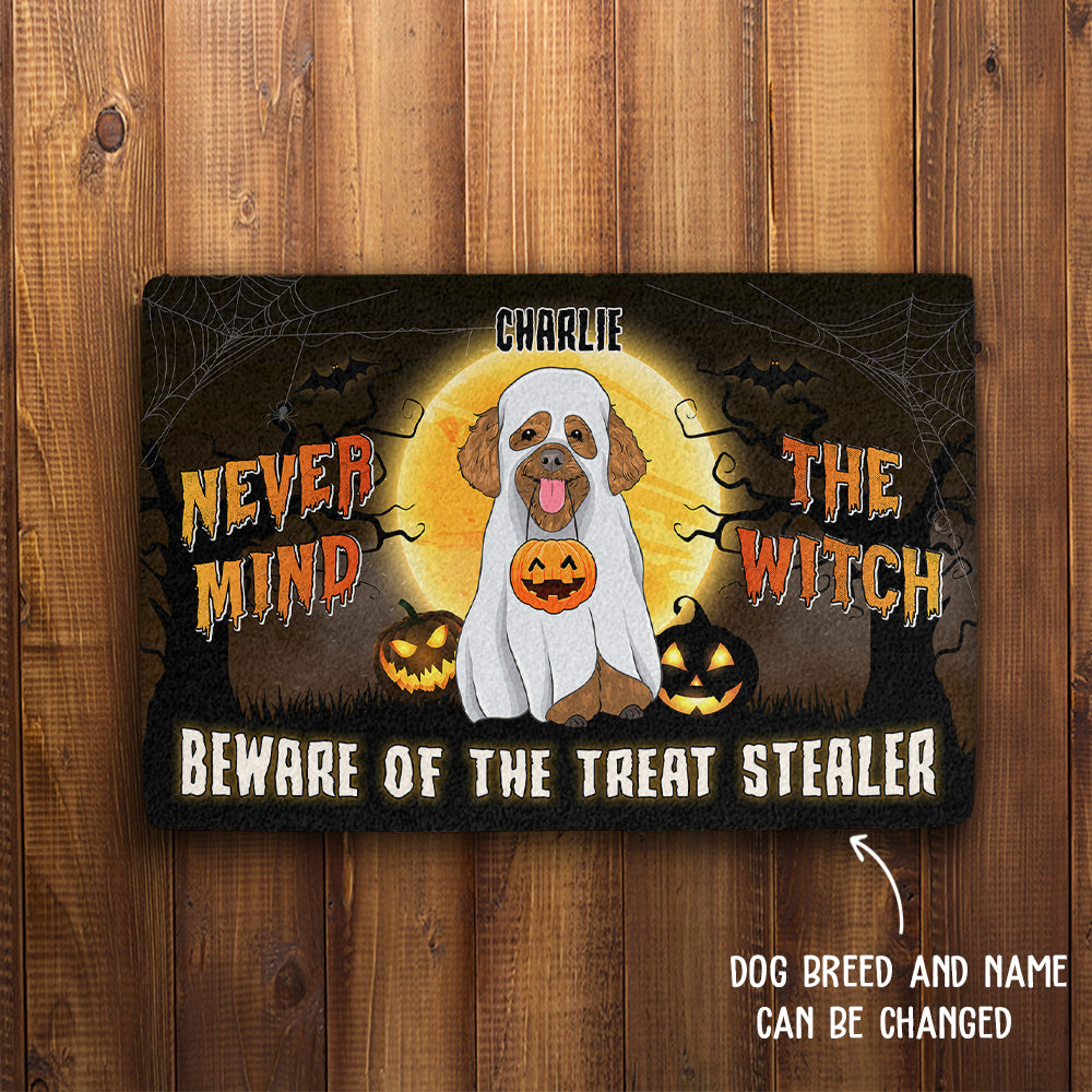 Personalized Custom Dog Picture Treat Stealer Doormat