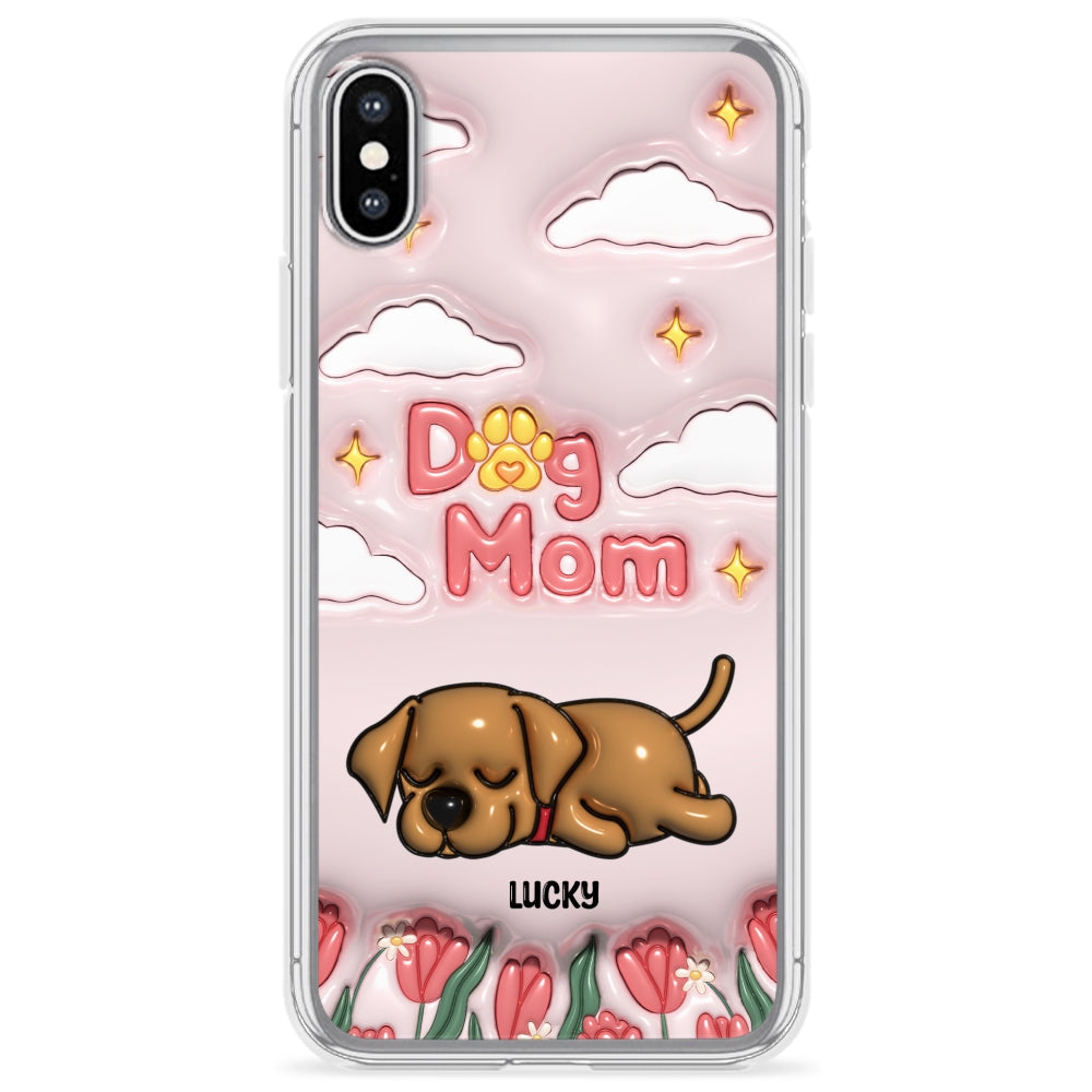 I Love My Dog Mom - Unique Personalized Custom 3D Inflated Effect Phone Case for Fashion - Conscious Users