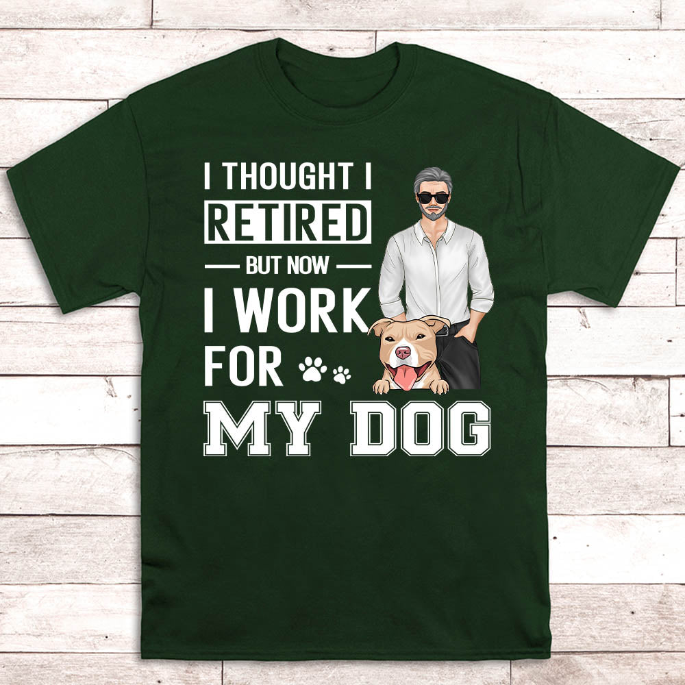 For My Dog - Personalized Custom Unisex 5.3 oz Heavy Cotton T-shirt with Copyrighted Artwork