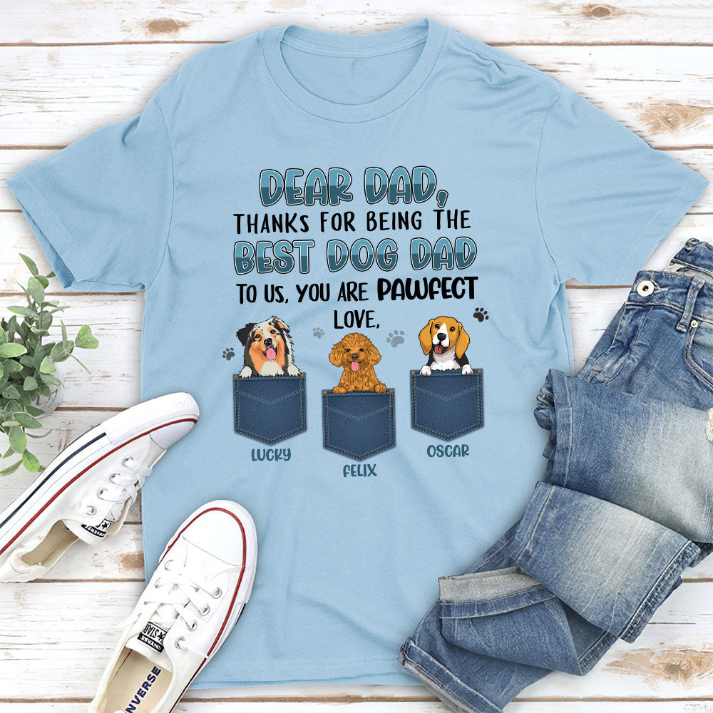 Personalized Custom Unisex Dog Thank You T-shirt - Ideal Gift for Pet Lovers