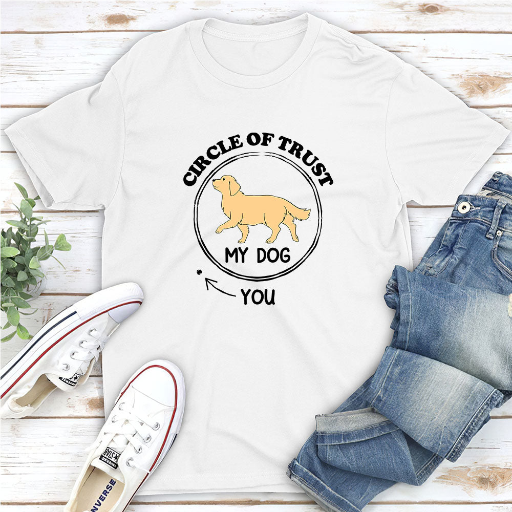 Trust Circle - Personalized Custom Unisex 5.3 oz T-shirt for Pet Lovers