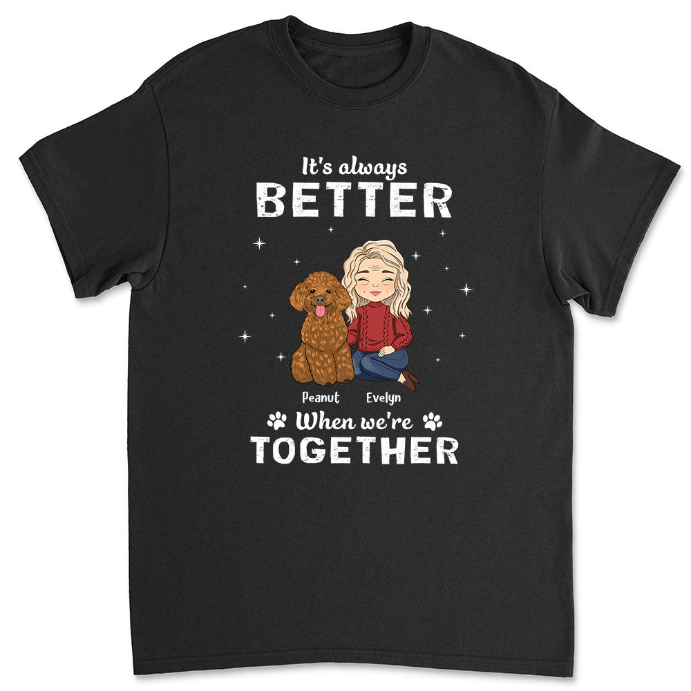 Always Better - Customizable Personalized Unisex 5.3 oz T-shirt for Pet Lovers