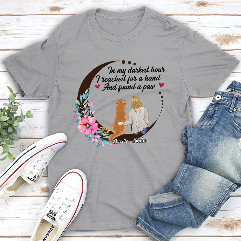 Found A Paw - Personalized Custom Unisex 5.3 oz T-shirt for Pet Lovers