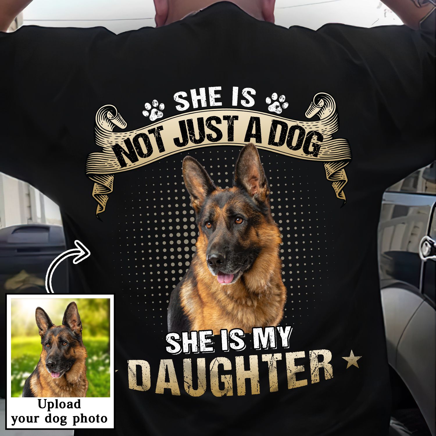 My Son/Daughter 1 - Personalized Custom Photo Unisex 5.3 oz T-shirt for Pet Lovers