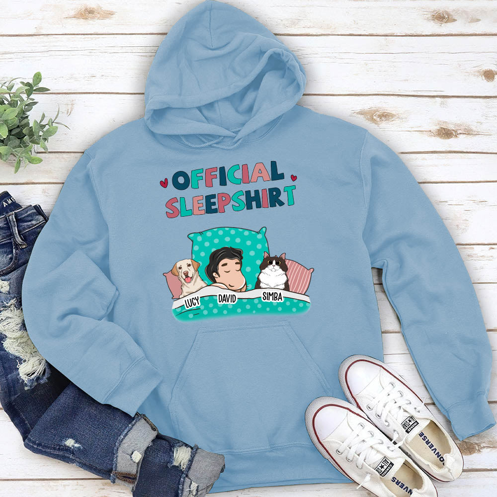 Exclusive Personalized Custom Pet Official Sleepshirt Hoodie for Pet Lovers