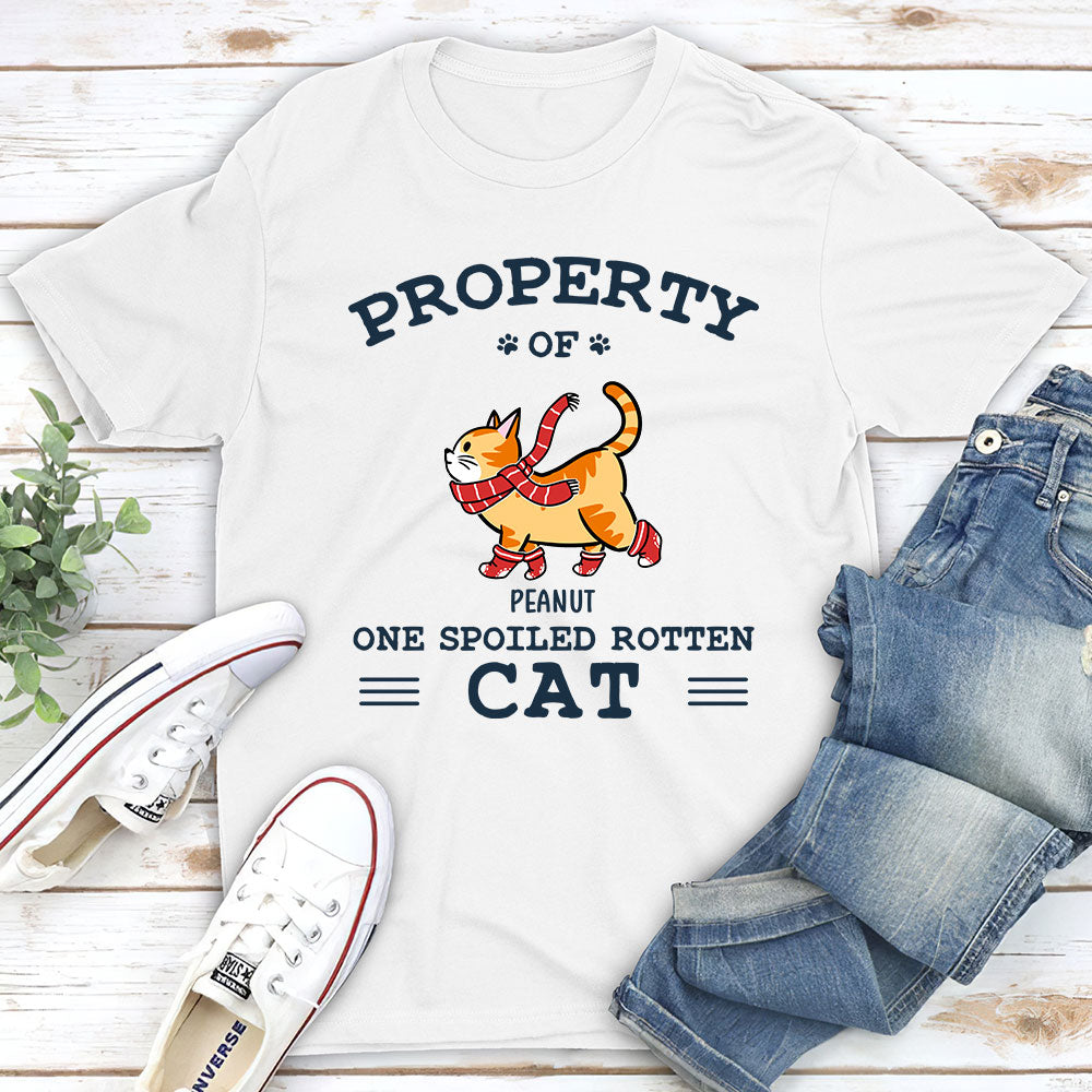 The Spoiled Rotten Cats - Premium Personalized Custom Unisex 5.3 oz T-shirt