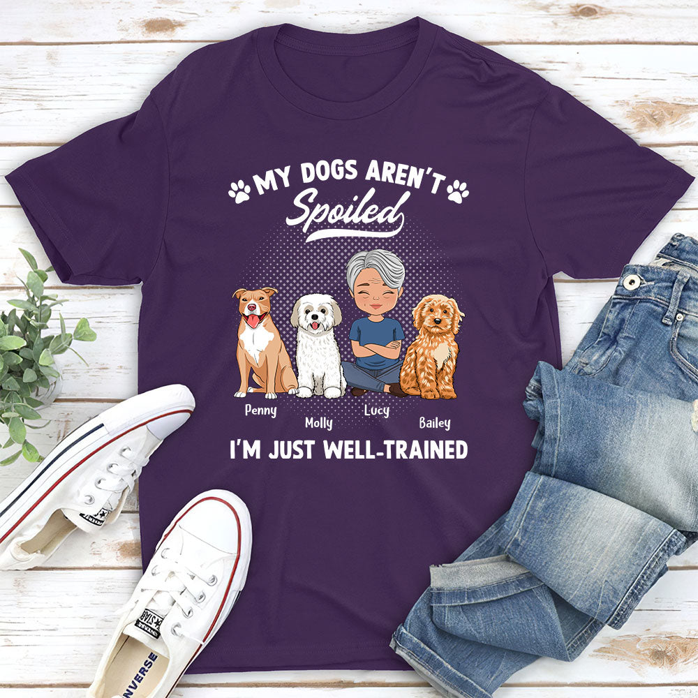 Spoiled Dog - Personalized Custom Unisex 5.3 oz T-shirt for Pet Lovers