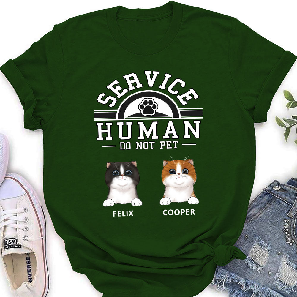 Personalized Custom Women's Pet Service Human Logo T-shirt - Ideal Gift for Pet Lovers