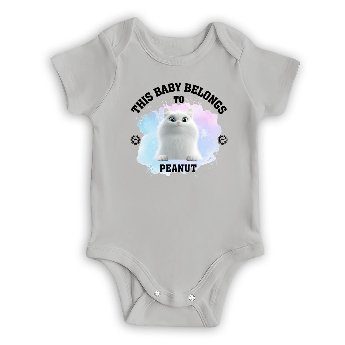 Belongs To Cats - Exquisitely Personalized Custom Baby Onesie for Unforgettable Moments