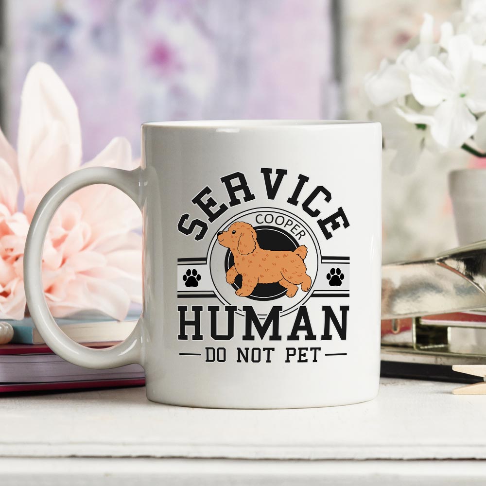 Service Human Logo - Personalized Custom 11oz/15oz Coffee Mug for Pet Lovers