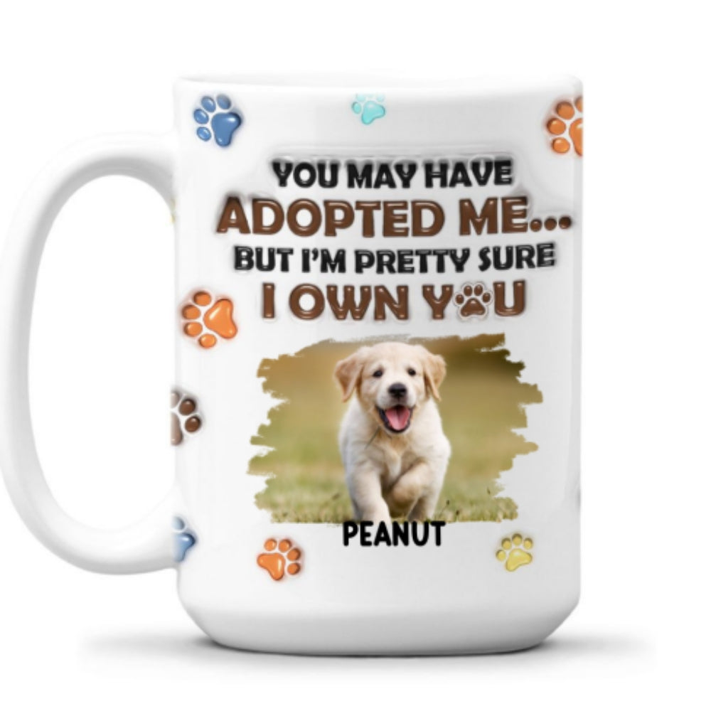 Personalized Custom 3D Inflated Effect Ceramic Mug with Your Own Photo - 11oz