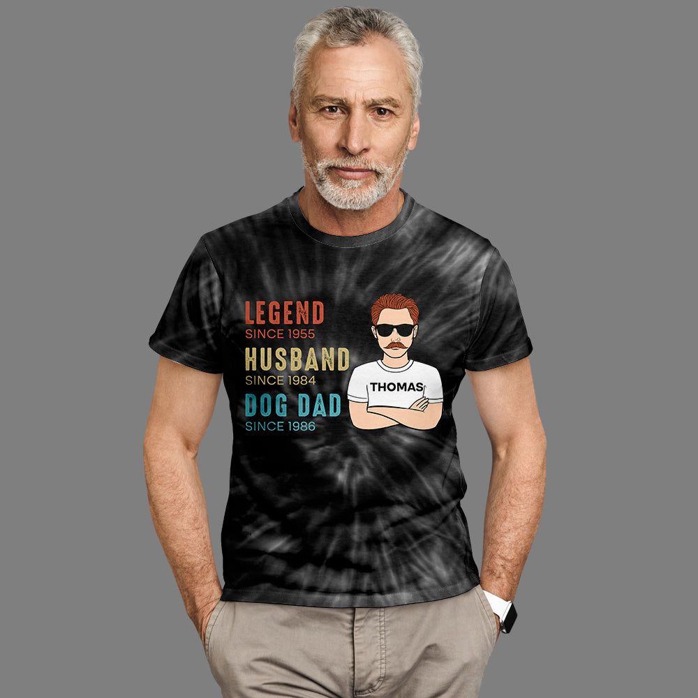 Legend Husband - Personalized Custom All-over-print Comfortable Polyester-Spandex T-shirt