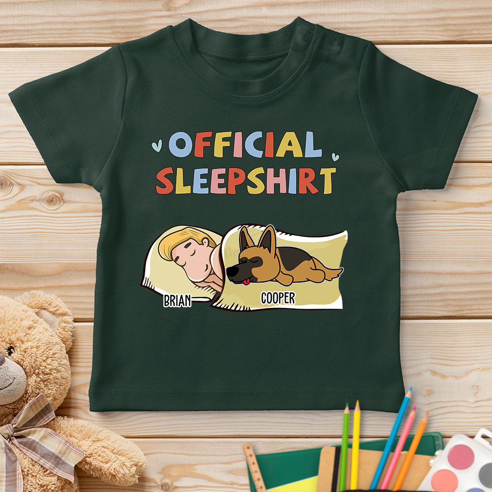 Sleeping Dog Personalized Custom Youth T-shirt - Sleepshirt Version 2