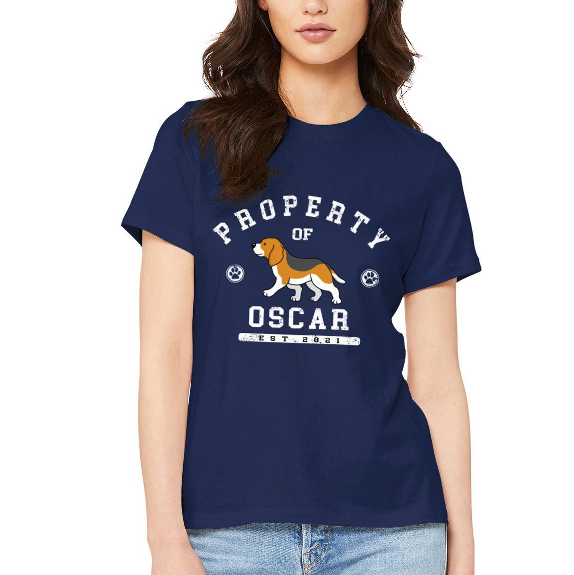 Dog Property - Personalized Custom Unisex 5.3 oz T-shirt for Pet Lovers