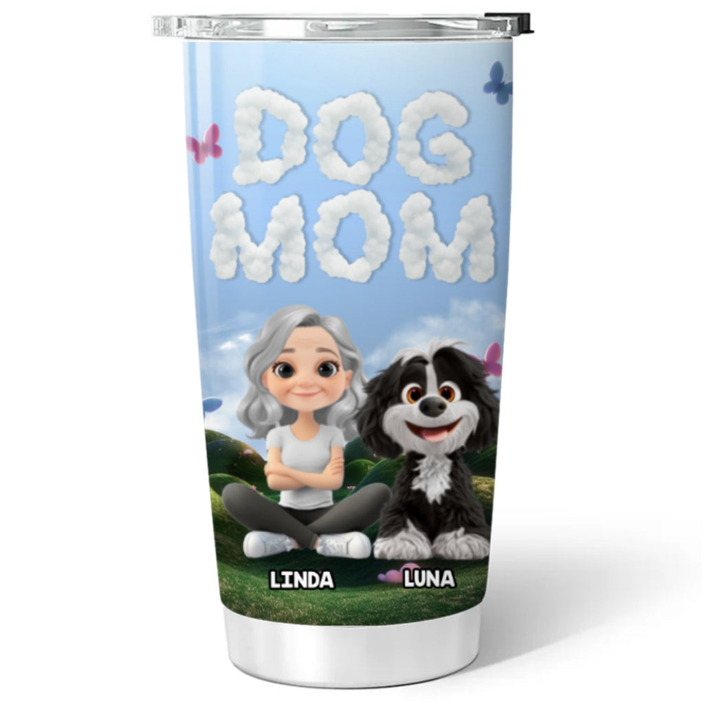 Best Dog Mom Ever - Personalized Custom 20oz Stainless Steel Tumbler with Double-Walled Vacuum Insulation