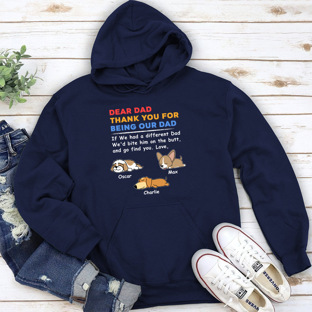Bite The Butt 2 - Personalized Custom Unisex 8.0 oz Hoodie for Pet Lovers
