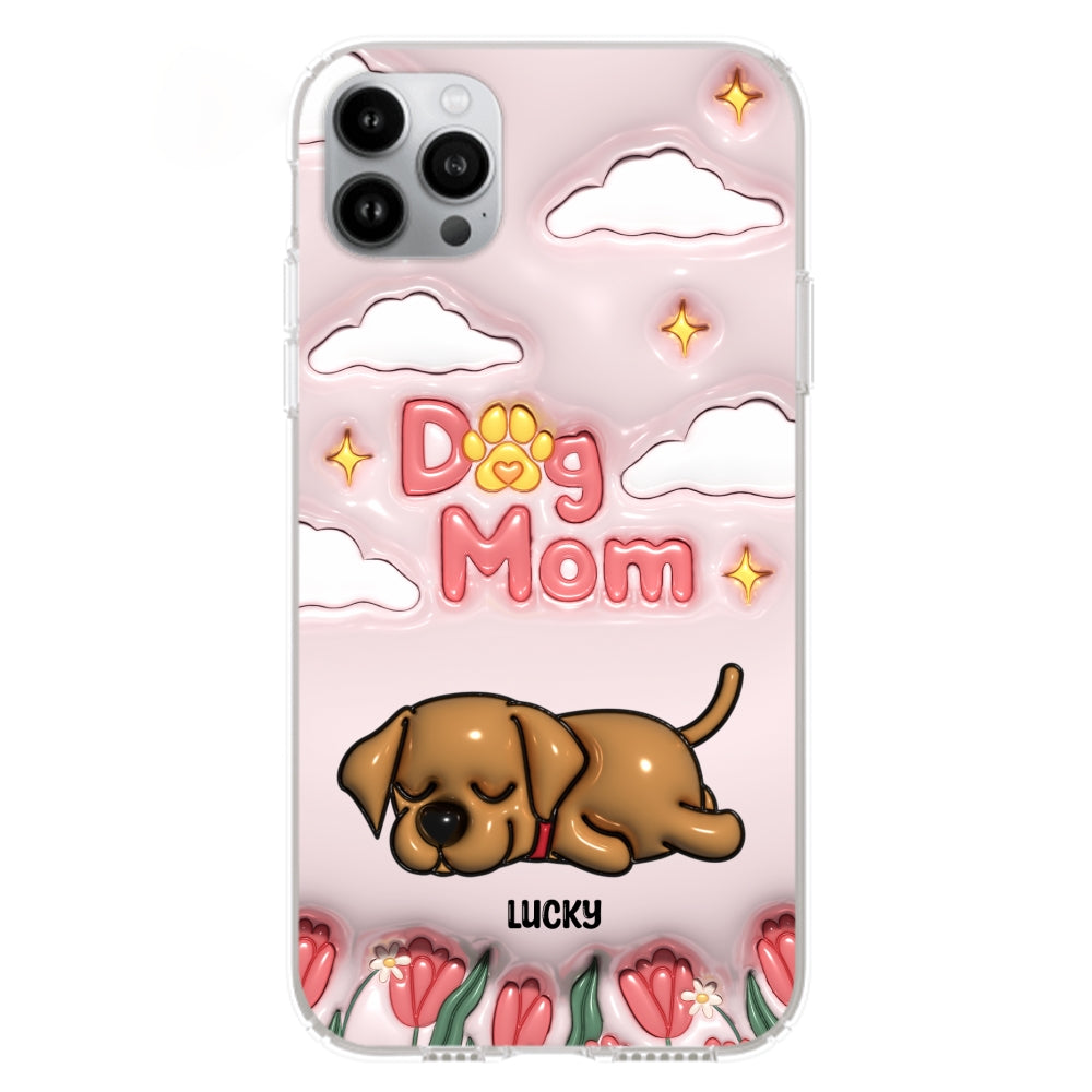 I Love My Dog Mom - Unique Personalized Custom 3D Inflated Effect Phone Case for Fashion - Conscious Users