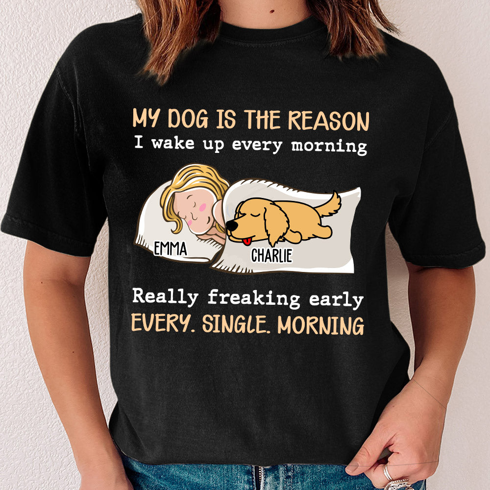 My Pet Is The Reason - Personalized Custom Unisex 5.3 oz T-shirt for Pet Lovers