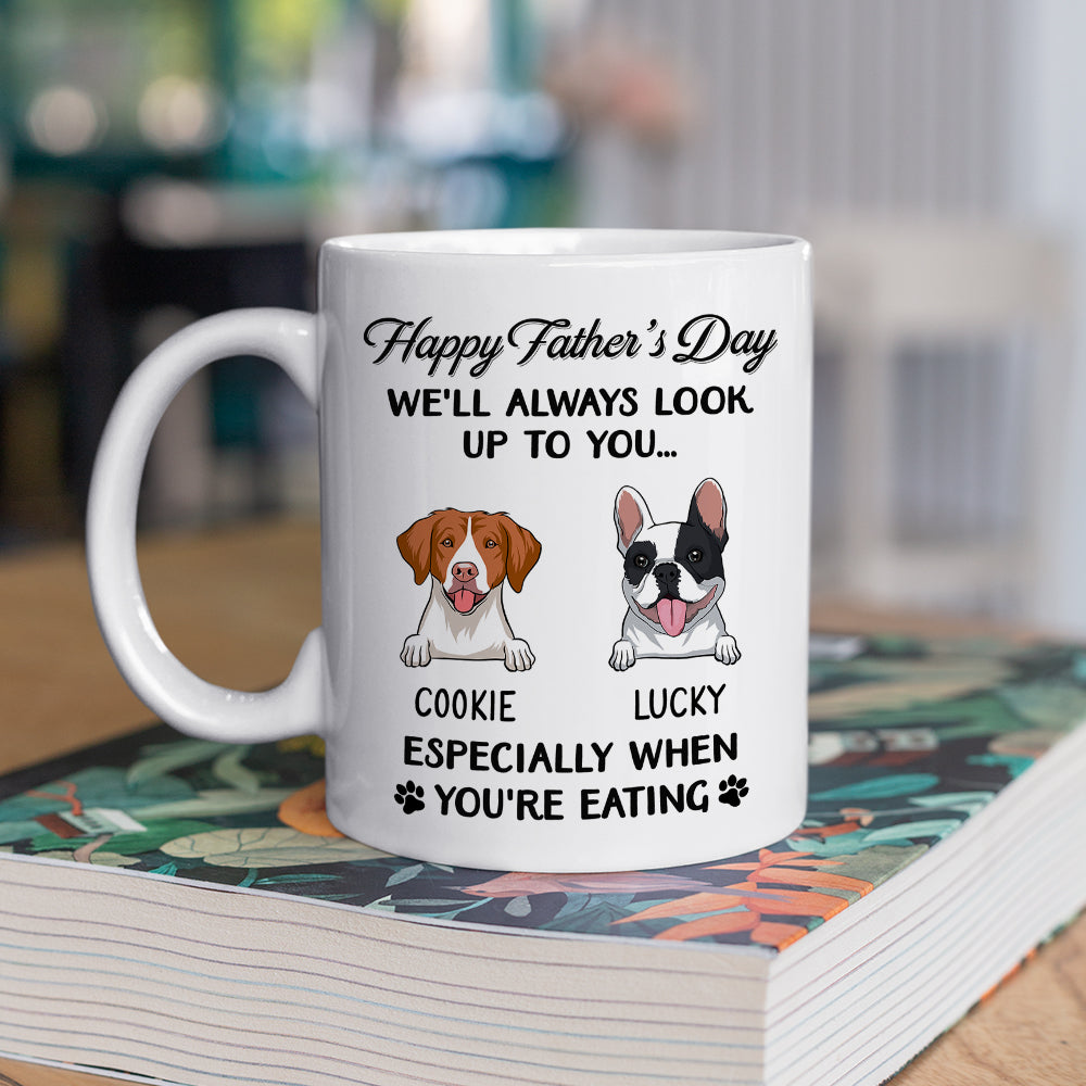 I'll Always Look Up To You - Customizable Personalized Coffee Mug for Pet Lovers