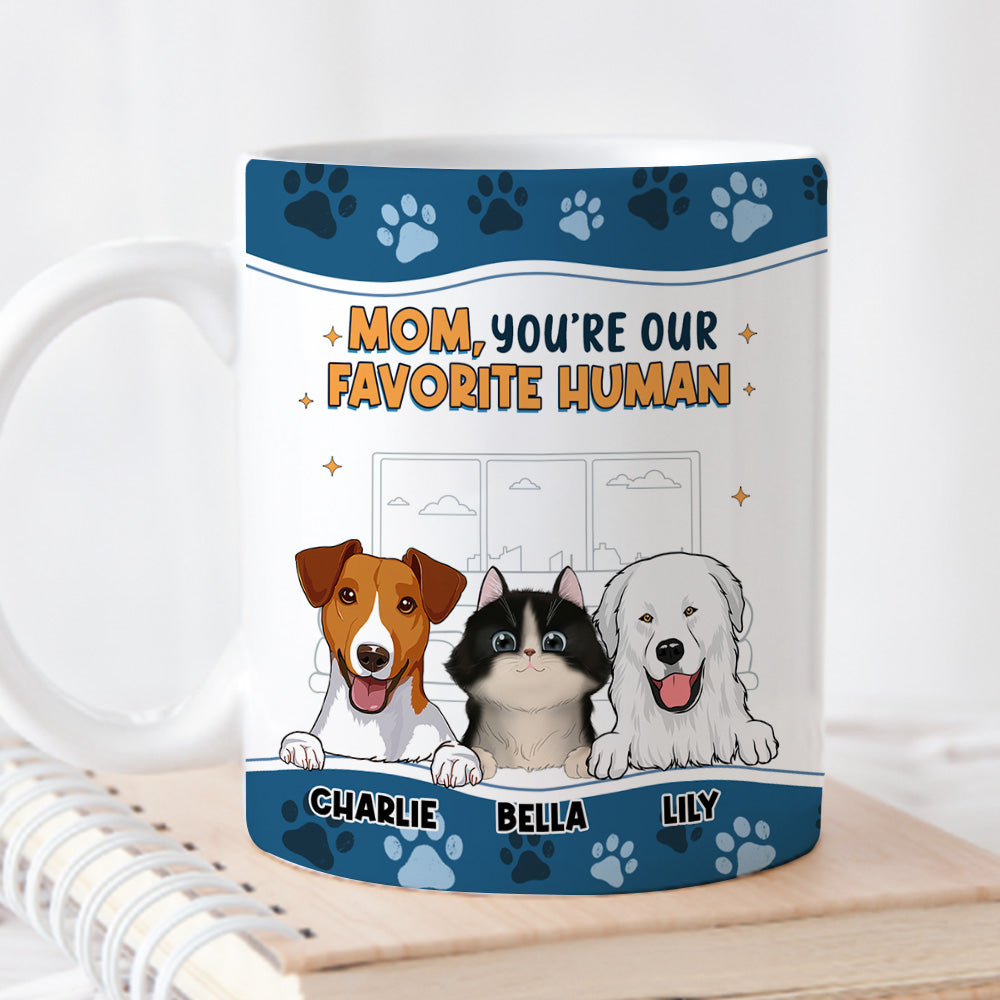 I Love You The Most Ver Pet - Personalized Custom 11oz/15oz Ceramic Coffee Mug with Double-Sided Print