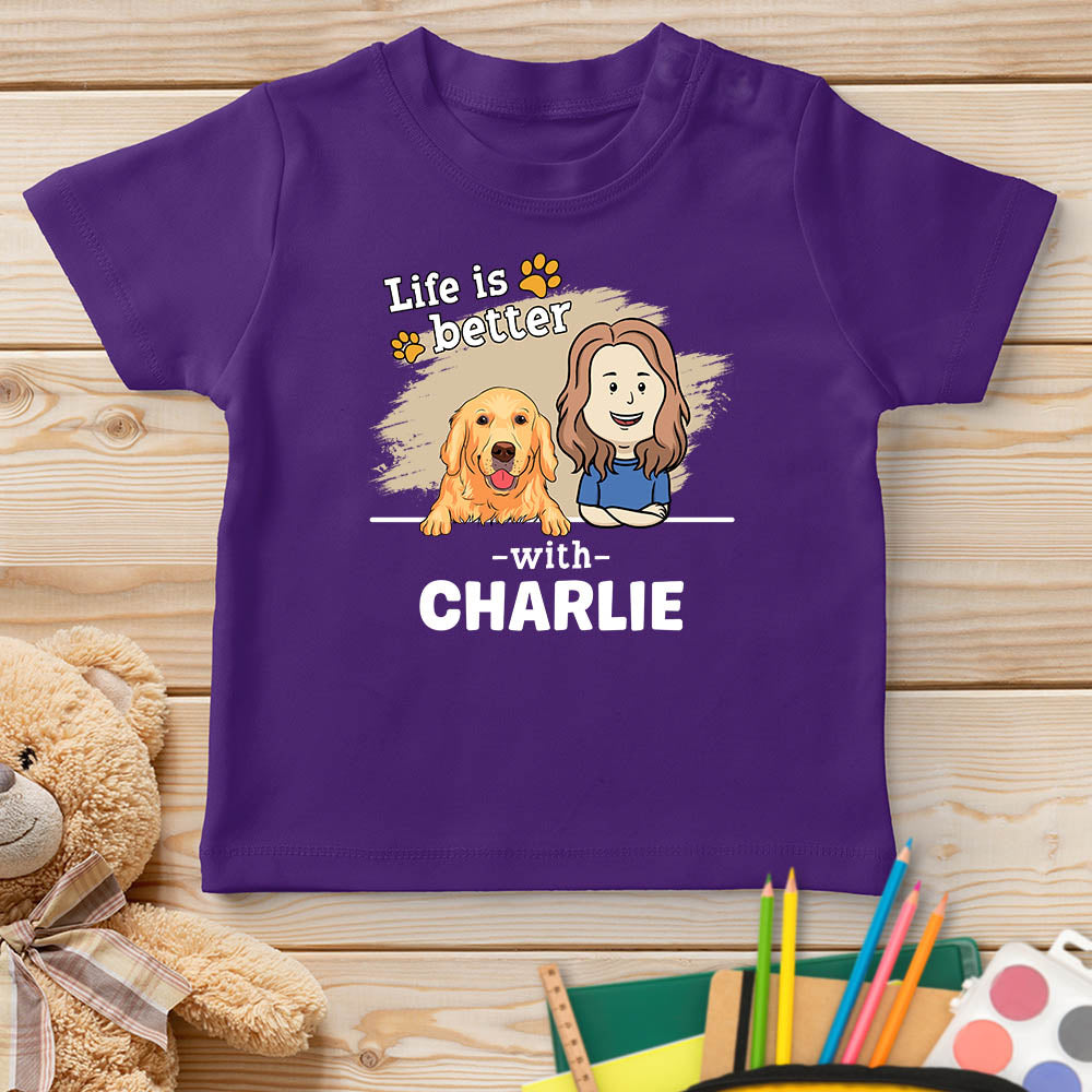 With Pet 2 - Unique Personalized Custom Youth T-shirt for Pet Lovers