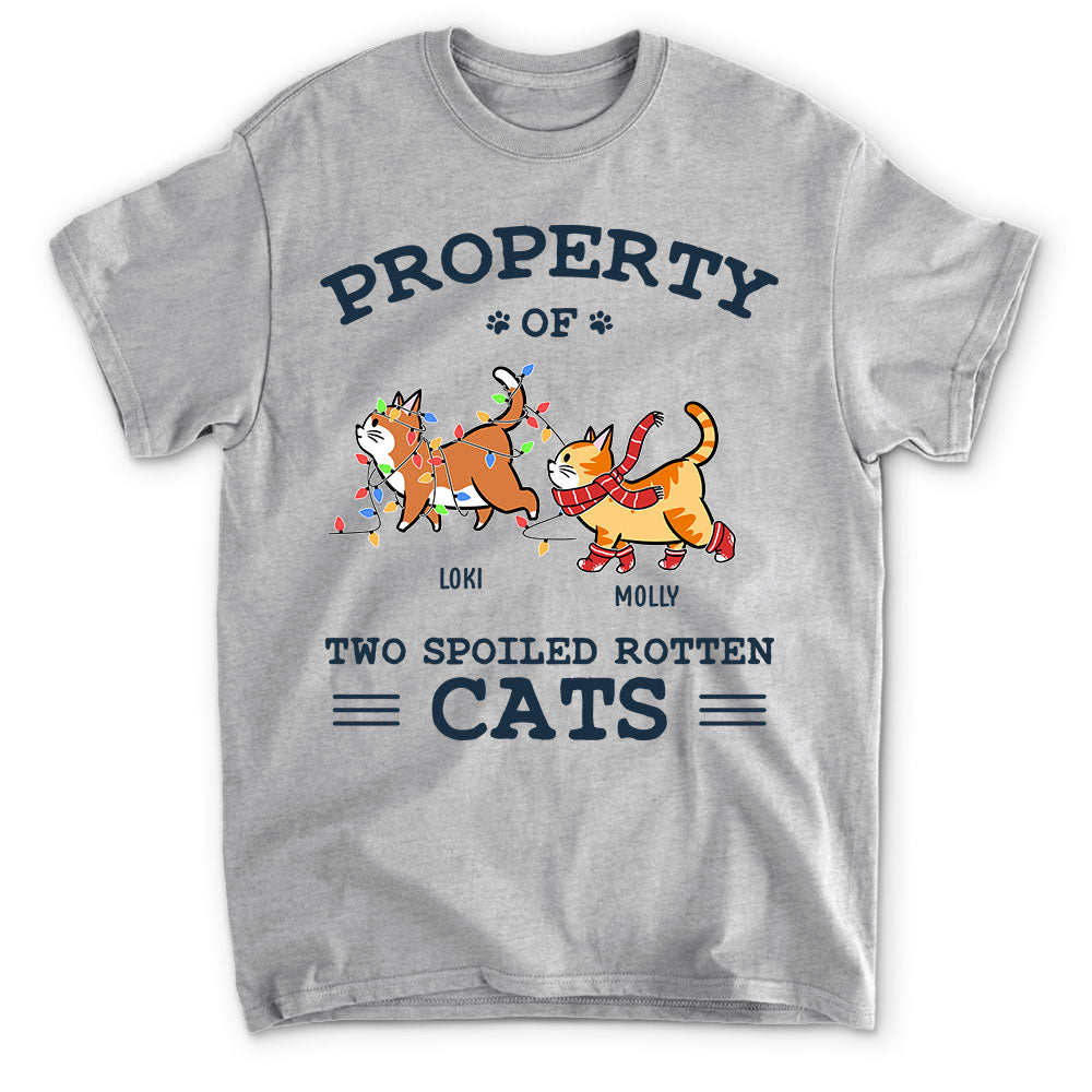 The Spoiled Rotten Cats - Premium Personalized Custom Unisex 5.3 oz T-shirt