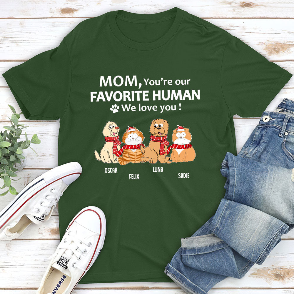 To My Human - Personalized Custom Unisex 5.3 oz T-shirt for Pet Lovers