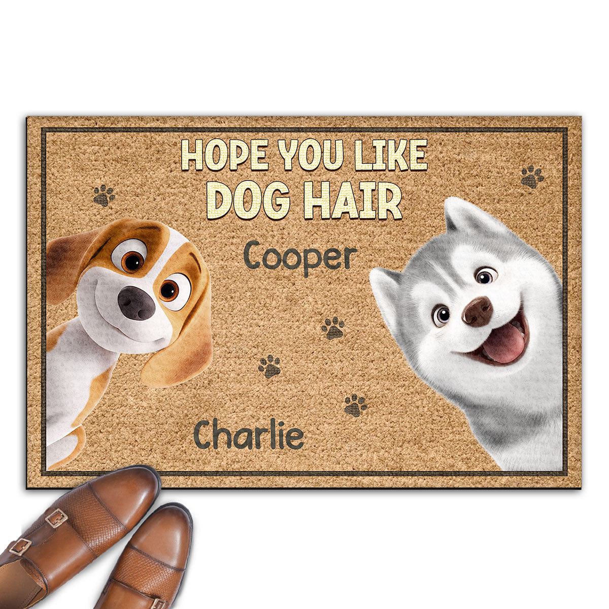Hope You Like Dog Hair - Customizable Personalized Doormat for Pet Lovers