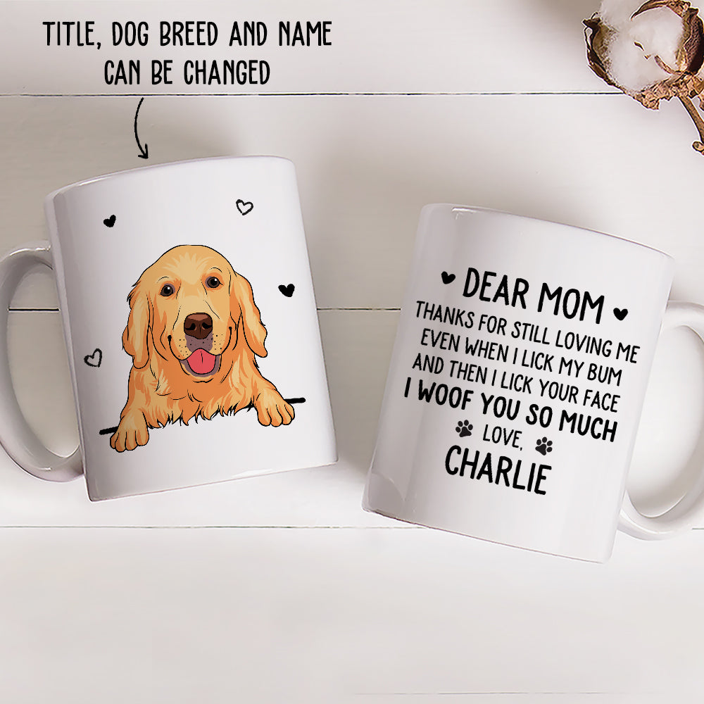 Lick Your Face - Customizable Personalized Coffee Mug for Pet Lovers