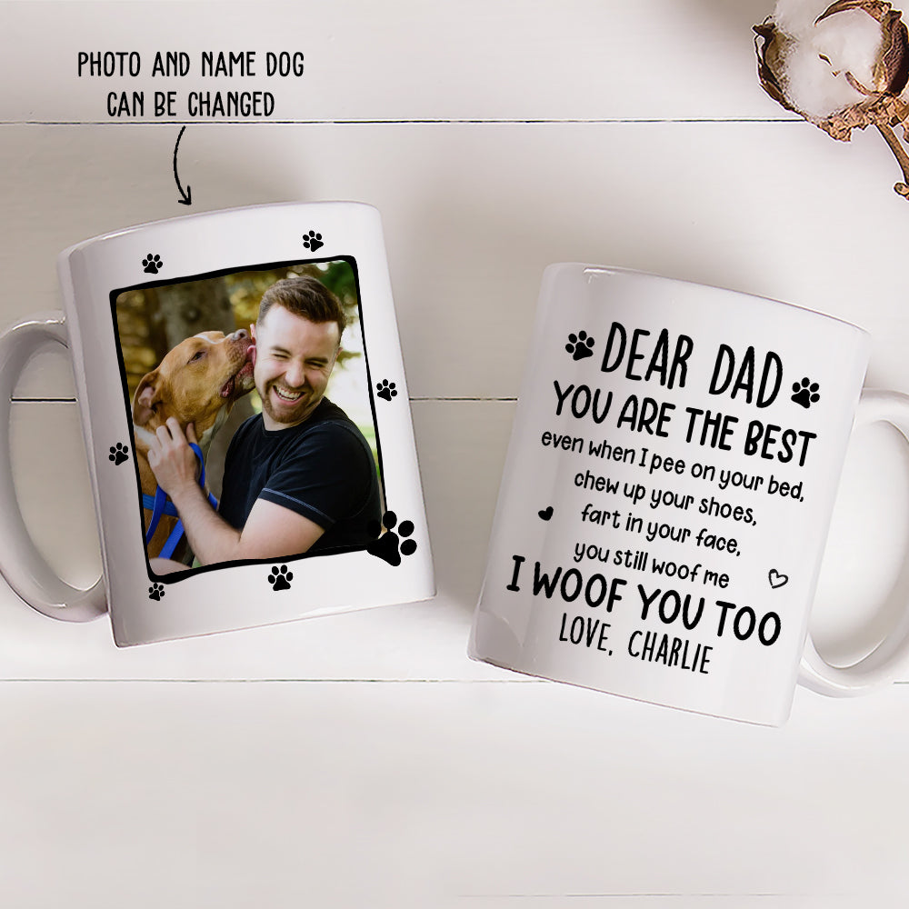 I Woof You Too - Exquisite Personalized Custom Coffee Mug - Ideal Gifts For Passionate Dog Lovers